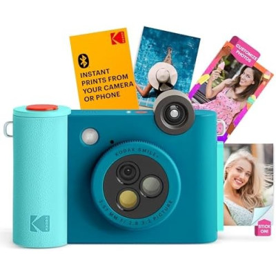 Kodak Smile+ Wireless Digital Instant Print Camera with Effect-changing Lens - Blue