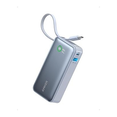 Anker Nano Power Bank 30W built-In USB-C Cable 10000mAh A1259H11 - Black