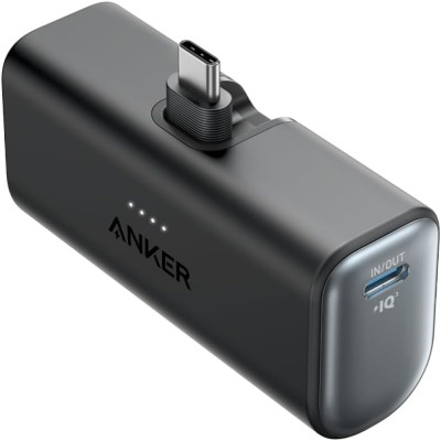 Anker Nano Powerbank 5000mAh 12W Built In Lightning Connector A1645H11 - Black