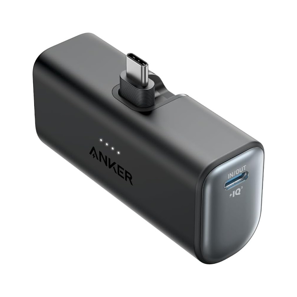 Anker Nano Powerbank 5000mAh 12W Built In Lightning Connector A1645H11 - Black