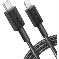 Anker 322 USB-C to Lightning 3ft Braided Cable A81B5H11 - Black