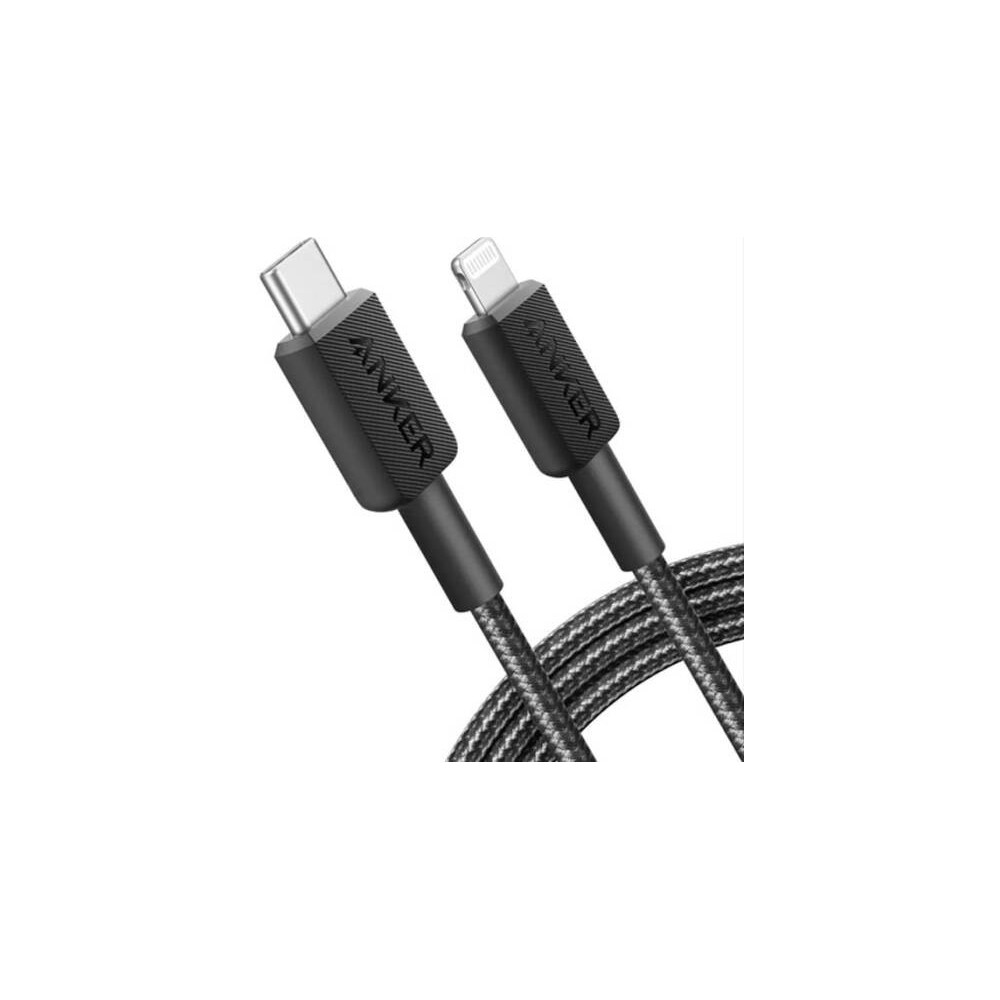 Anker 322 USB-C to Lightning 3ft Braided Cable A81B5H11 - Black