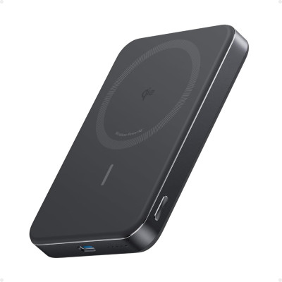 Anker MagGo 10000mAh Power Bank, USB-C And Magnetic Charging, 15W, A1664H11 - Black