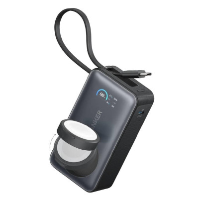 Anker 622 MagGo 5000mah Power Bank, USB-C And Magnetic Charging,7.5W, A1614H13 - Black
