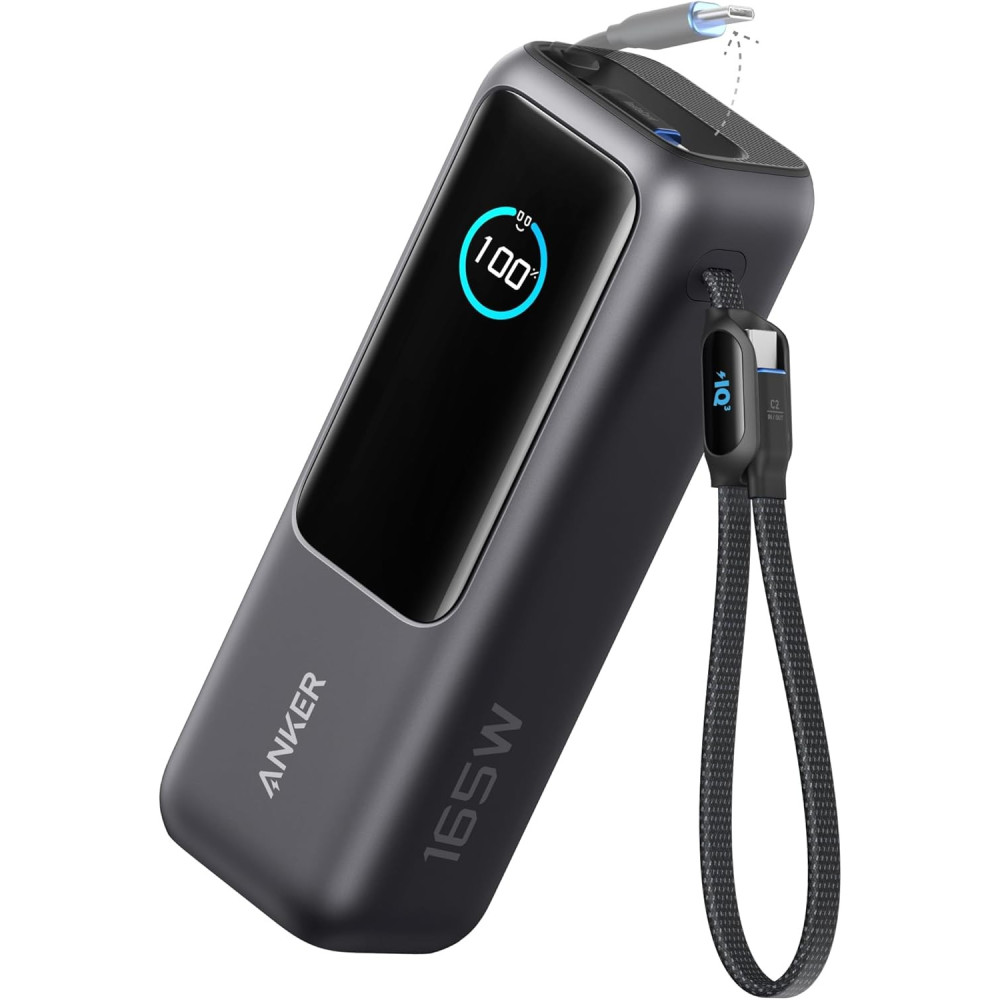 Anker MagGo Power Bank, 10K, 35W, For Apple Watch, USB C. A1657H11 - Black