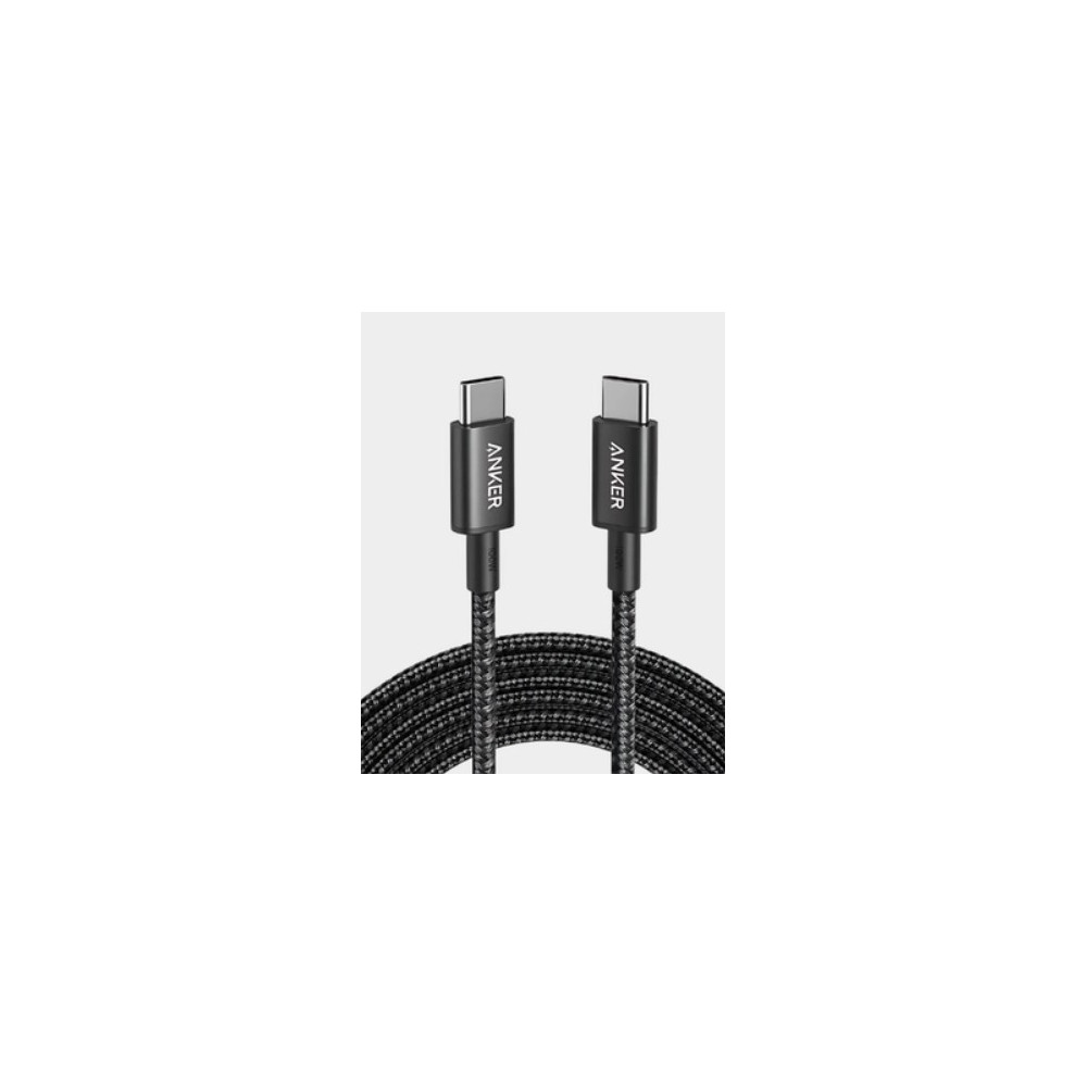 Anker Nylon USB-C TO USB-C 2.0 Braided Cable, 60W Charging, 6ft, 1.8m Length, Fast Charging, A8753H11