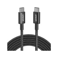 Anker Nylon USB-C TO USB-C 2.0 Braided Cable, 60W Charging, 3.3ft, 1m Length, A8752H11- Black