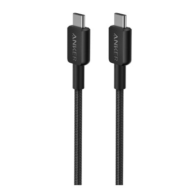 Anker 322 USB-C to USB-C 6ft Braided Cable A81F6H11 - Black
