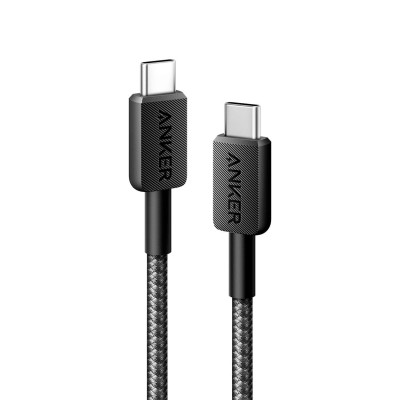 Anker 322 USB-C to USB-C 6ft Braided Cable A81F6H11 - Black