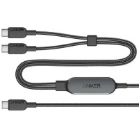 Anker 2-in-1 USB C to USB C Cable 140W Max, A8895H11, Black