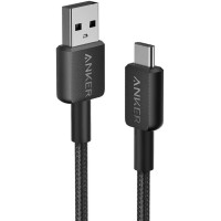 Anker 322 USB-A to USB-C 3ft Braided Cable A81H5H11 - Black