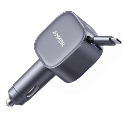 Anker 535 Car Charger 67W 3-Port with USB-C Cable B2731HA1 - Black