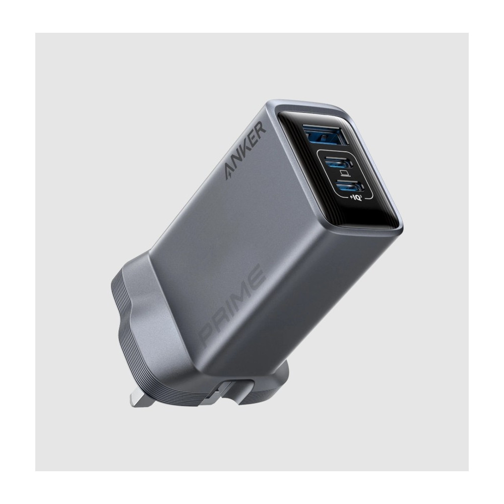 Anker Prime 3-Port Multi-Device Charger,100W, PD/GaN, 2 x USB-C, 1 x USB-A, A2688241 - Black