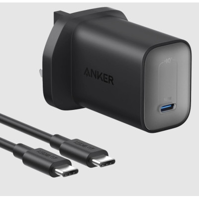 Anker 323 Mobile Charger, 33W, USB-C to USB-C, B2331K11- Black