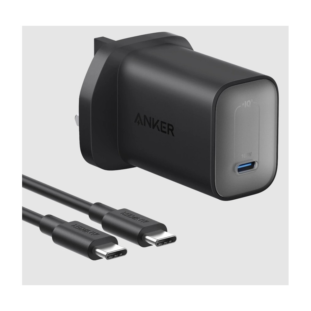 Anker 323 Mobile Charger, 33W, USB-C to USB-C, B2331K11- Black