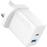 Anker 20W Mobile Charger with USB-C to USB-C Cable, 20W, Power Delivery Fast Charging, B2347K21 - White