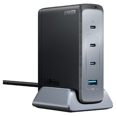 Anker Prime 4-Ports 240W GaN Desktop Charger with Power Delivery 3.1, 3x USB-C & 1x USB-A Ports, A2342211 - Black