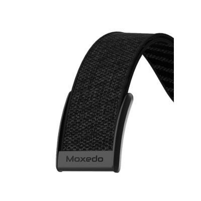 Moxedo Fit-Weave Nylon Braided Band,175 - 260 mm, Secure Hook-and-Loop Closure, MX-FW011-BK - Black