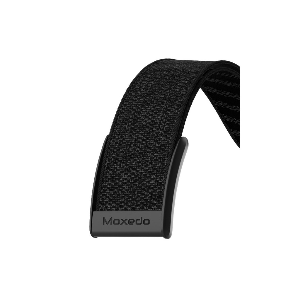 Moxedo Fit-Weave Nylon Braided Band,175 - 260 mm, Secure Hook-and-Loop Closure, MX-FW011-BK - Black