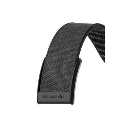 Moxedo Fit-Weave Nylon Braided Band,175 - 260 mm, Secure Hook-and-Loop Closure, MX-FW011-BK - Black
