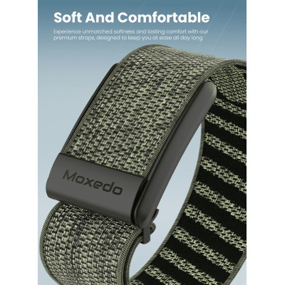 Moxedo Fit-Weave Nylon Braided Band - Cray Green
