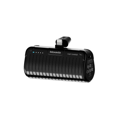 Moxedo Lite Mini-Pocket Power Bank 5000mAh with USB-C Connector, 20W, MX-CPB029 - Black