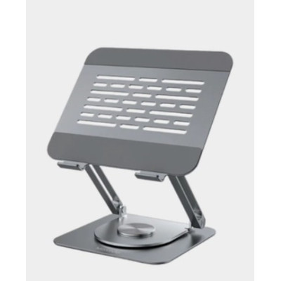 Moxedo Aluminum 360° Laptop Or Tablet Stand, Adjustable Height & Angle, MX-FLS025