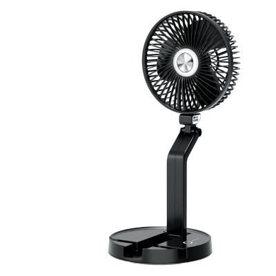 Moxedo Desktop Mini Oscillating Cordless Wall Mount Stand Fan 3 Speed with Built-in Phone Holder for Home Office Travel