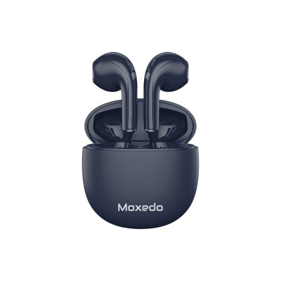 Moxedo True Wireless Earbuds S4 Bluetooth 300 mAh Charging Case with Built-in 4 Powerful Microphones, Black
