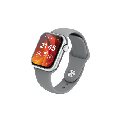 Moxedo Mevo Smart Watch for Android & iOS with 1.71" HD AMOLED Display, Wireless Charging, Sleep Monitor, Gray