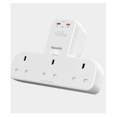 Moxedo Multi-Plug Pro Power Extension Adapter, 45W PD 3.0 Fast Charging, MX-C044