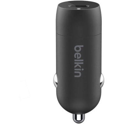 Belkin BoostCharge 30W USB-C Car Charger + USB-C to USB-C cable - Black