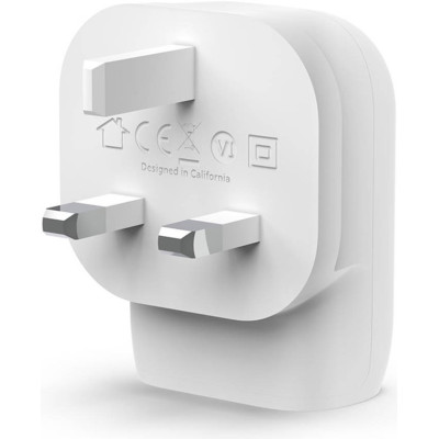 Belkin BoostCharge 30W PD Wall Charger, USB-C Cable with Lightning Connector, WCA005MY1MWH-B5