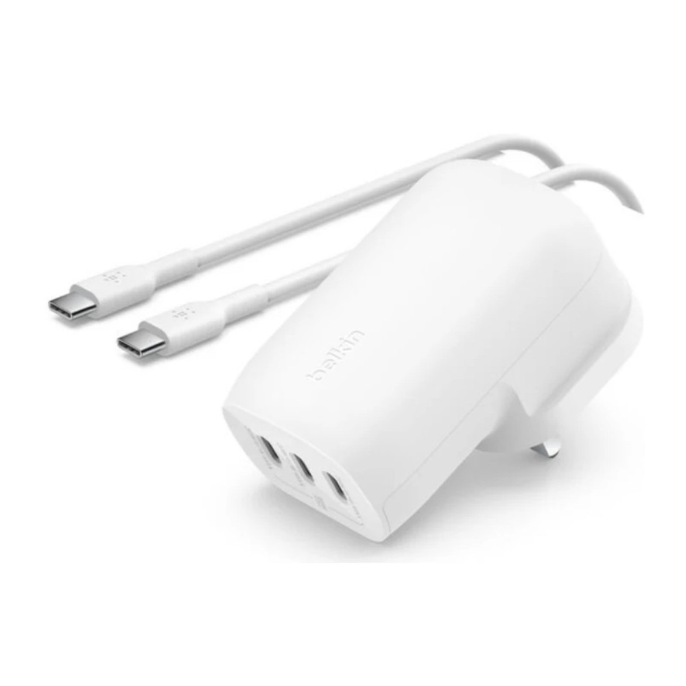 Belkin BoostCharge 30W PD Wall Charger, USB-C Cable with Lightning Connector, WCA005MY1MWH-B5