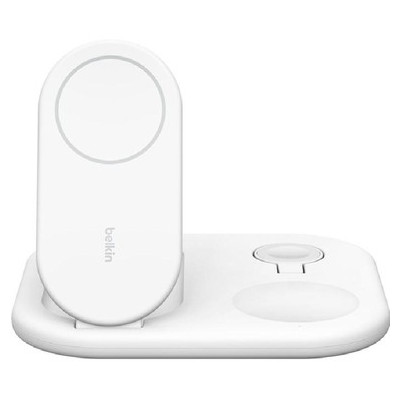 Belkin BoostCharge 3-in-1 Wireless Charging Foldable Stand with Magnetic, WIZ029MYWH