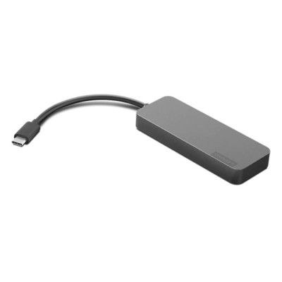 Lenovo Gx90X21431 Usb-C To 4 Port Usb-A Hub - Black