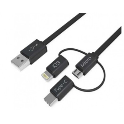 Cellairis Premium Nylon Cable Lightning 1M Black, M -NCL02415