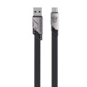 TRANSFORMERS TF-A08 USB A - USB C Fast Charging Braided Cable - Gray