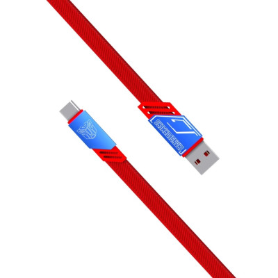 TRANSFORMERS TF-A08 USB A - USB C Fast Charging Braided Cable - Gray