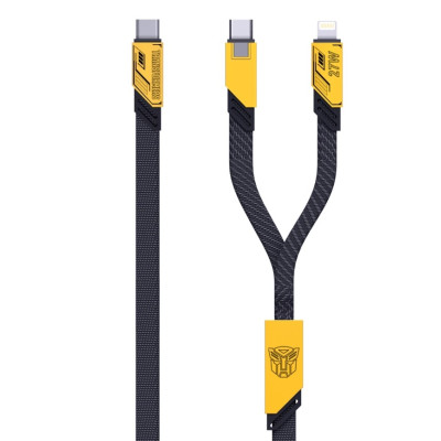 TRANSFORMERS TF-A08 USB A - USB C Fast Charging Braided Cable - Blue