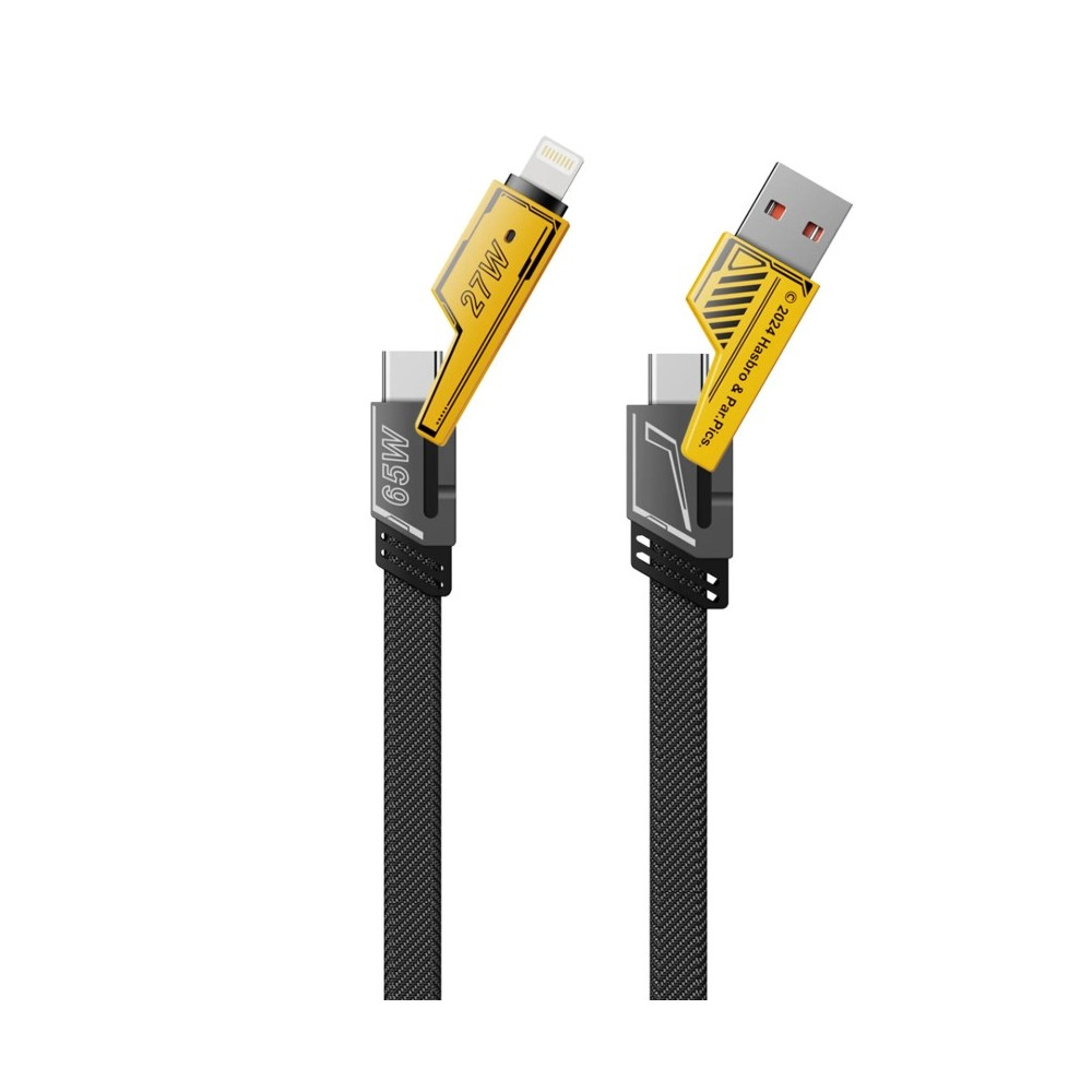 TRANSFORMERS TF-A09 PD 2-in-1 Quick Charge Braided Yellow