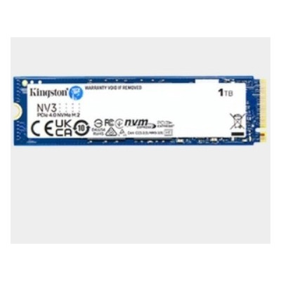 Kingston NV3 PCIe 4.0 NVMe M.2, 1TB, Up to 6,000MB/s read, Up to 4,000MB/s write, SNV3S/1000G