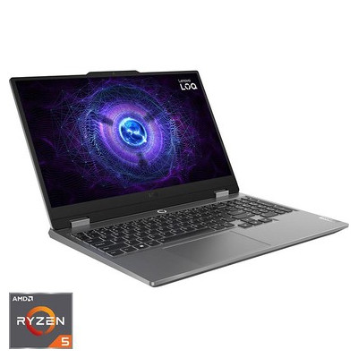 Lenovo LOQ 15ARP9 Gaming Notebook, AMD Ryzen 5 7235HS Processor, 24 GB RAM, 512 GB SSD, Windows 11 Home, Grey, 83JC00KVAX