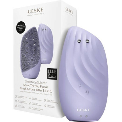 GESKE 8-in-1 Sonic Thermo Facial Brush & Face Lifter, Magenta, GK000006MG01
