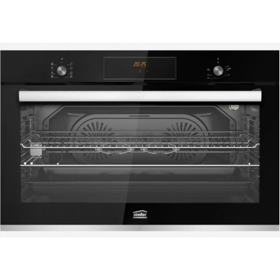 Simfer Built-in electric oven, 60cm, 66L, Tempered Black Glass - SMFELC60D