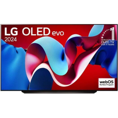 LG 4K OLED Smart TV, 83" 4K OLED Display, 120Hz Native (VRR 144Hz), AI Processor 4K Gen8, Black, OLED83C56LA
