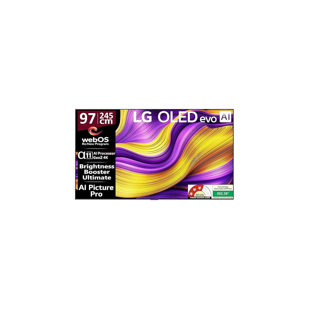 LG 245 cm (97 Inches) OLED evo G5 Series 4K Ultra HD (3840 x 2160) Smart webOS OLED TV OLED97G56LA