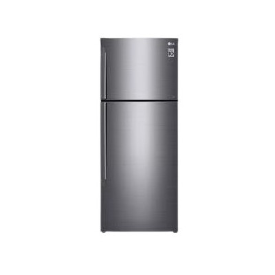 LG Double Door Refrigerator, 375 L, Silver, GN-B472PQMB