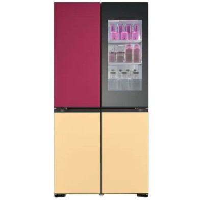 LG French Door Fridge MoodUP, LED Doors, InstaView, Smart control with ThinQ- GR-A34FDMKJ