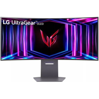LG 34GS95QE-B Curved Gaming Monitor, 33.9" WQHD OLED Display, 240Hz Refresh Rate